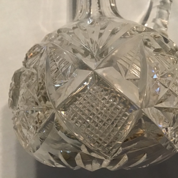 Antique American Brilliant Period ABP Hand Cut Crystal Cruet Decanter - Picture 6 of 12